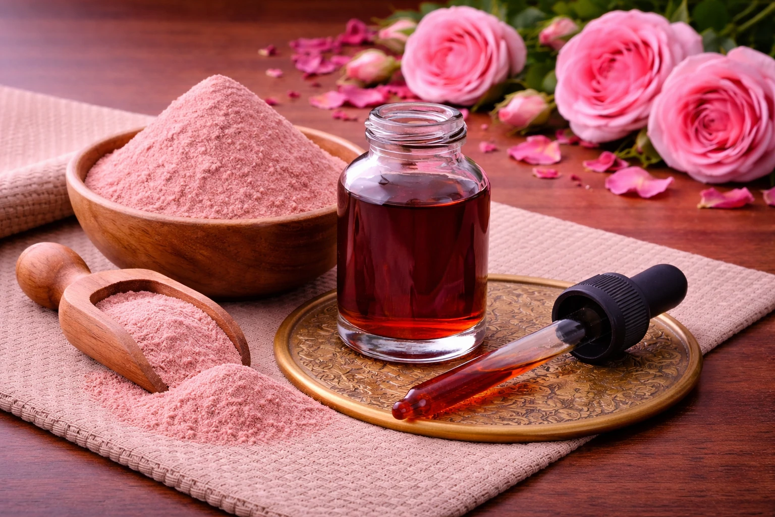Rose / Gulab — Rosa damascena