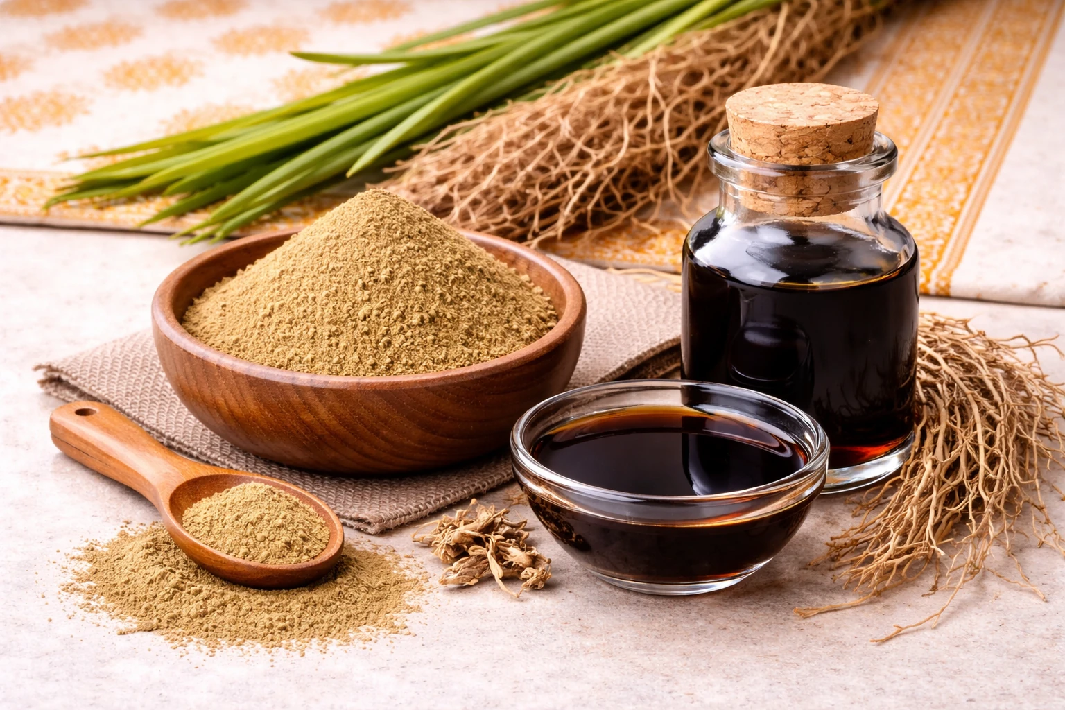 Vetiver / Khas — Vetiveria zizanioides